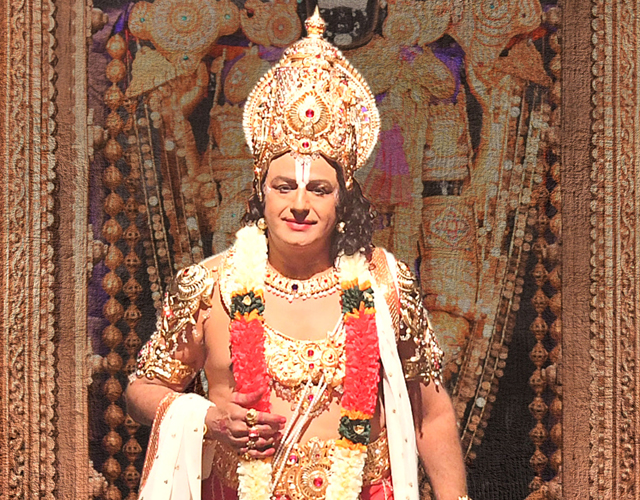 Balakrishna as Lord Venkateswara from NTR Biopic